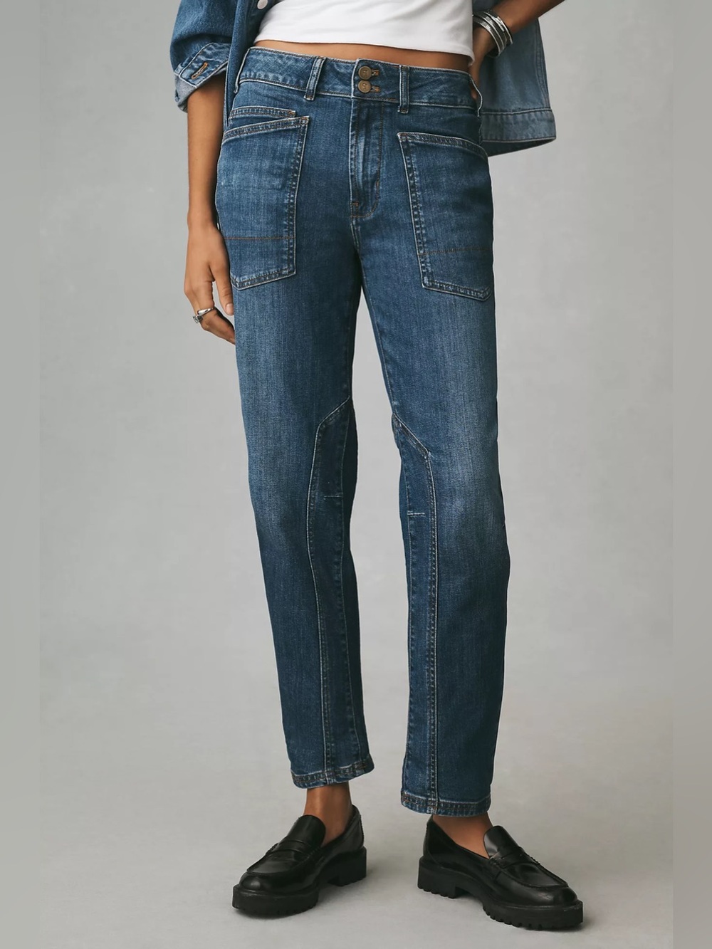 Anthropologie Pilcro Wanderer Mid-Rise Relaxed Jeans